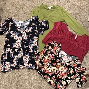 Lot of 4 shirts Medium